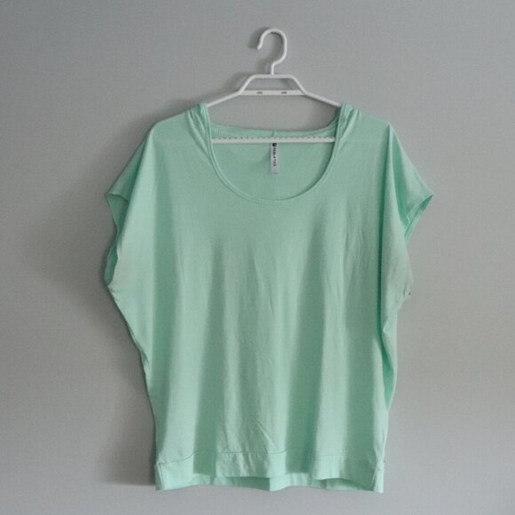 Fabletics Women's Mint Green Sz Lrg Love Activewear Stretch Light Hoodie Sweater - Picture 1 of 12